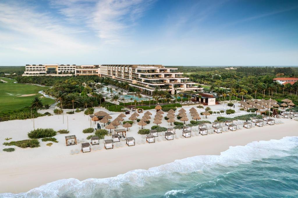 ATELIER Playa Mujeres luxury adults-only all-inclusive resort with modern architecture and beachfront pools near Cancun.